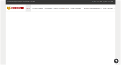 Desktop Screenshot of fepade.org.sv